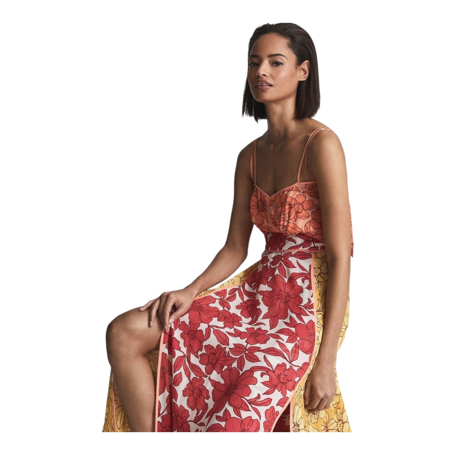 Reiss Isla Cut-Out Midi Dress - 8