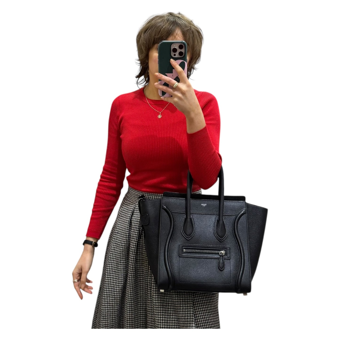 Celine Black Micro Luggage Bag