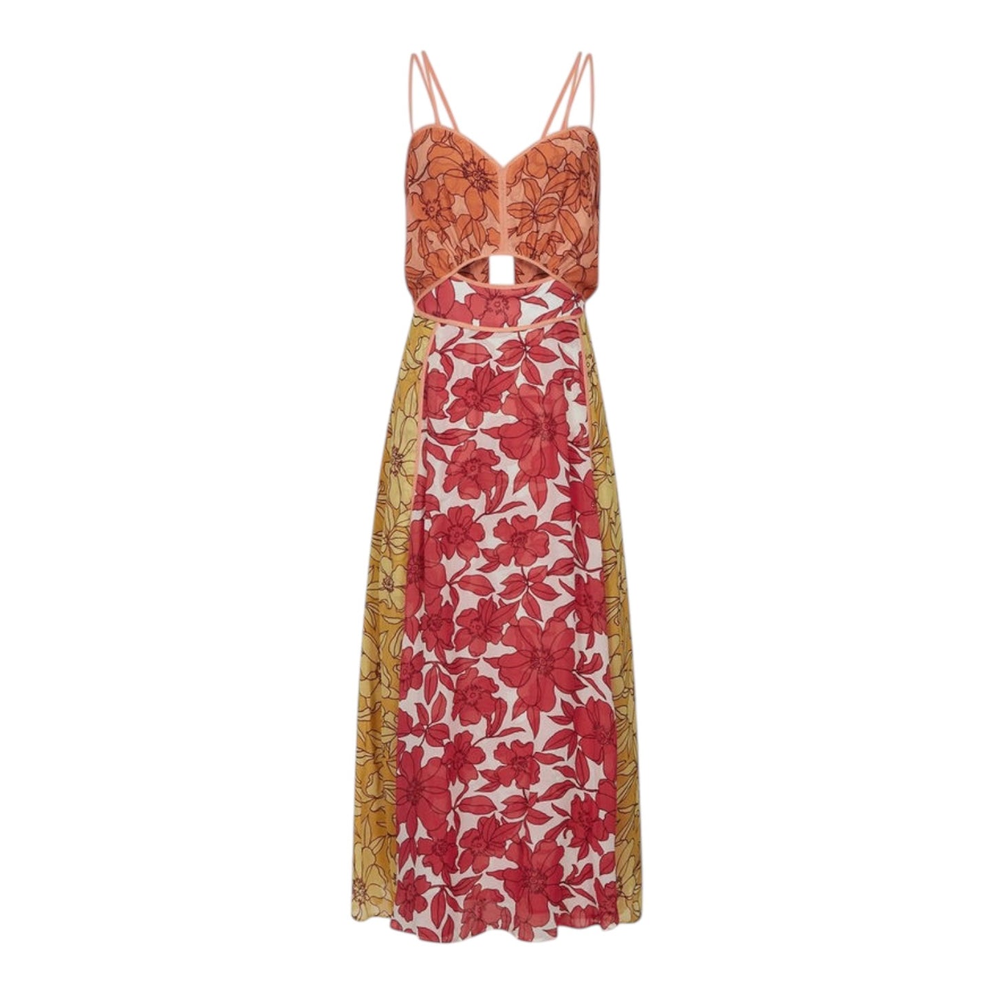 Reiss Isla Cut-Out Midi Dress - 8