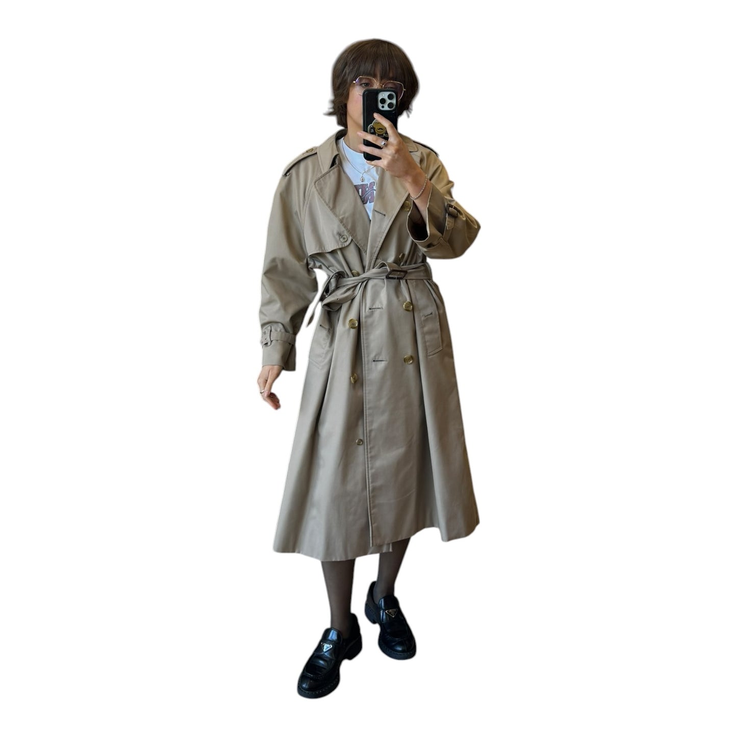 Burberry Double Breasted Trench Coat - 12P