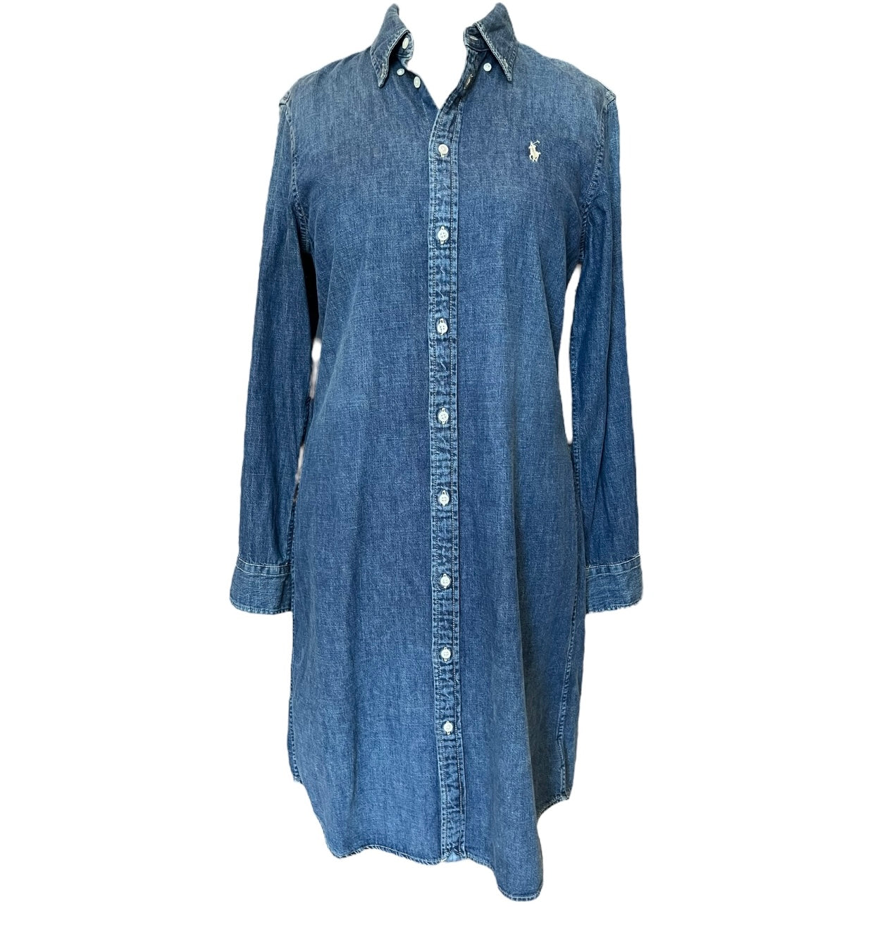 Ralph Lauren Blue Denim Dress - 12