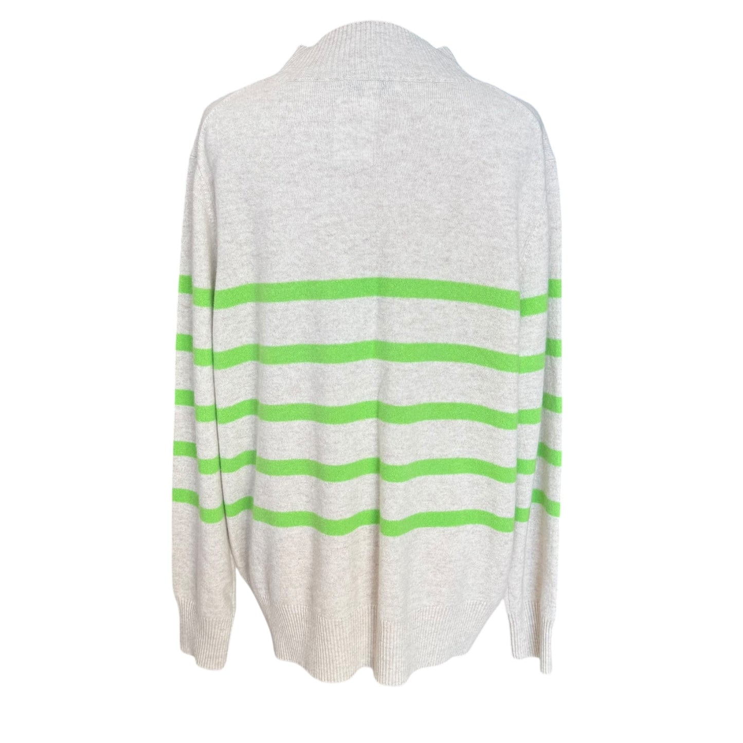 Autograph Beige and Green Cashmere Sweater - 20