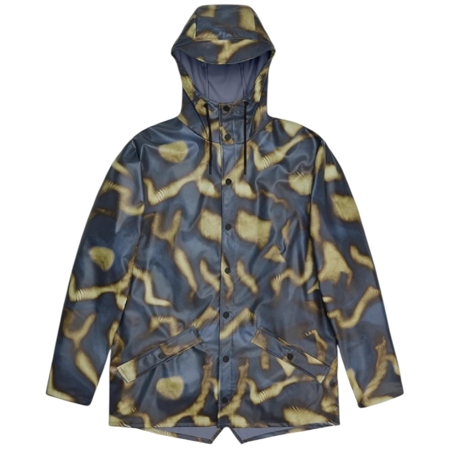 Rains Purple and Green Abstract Rain Coat - 10