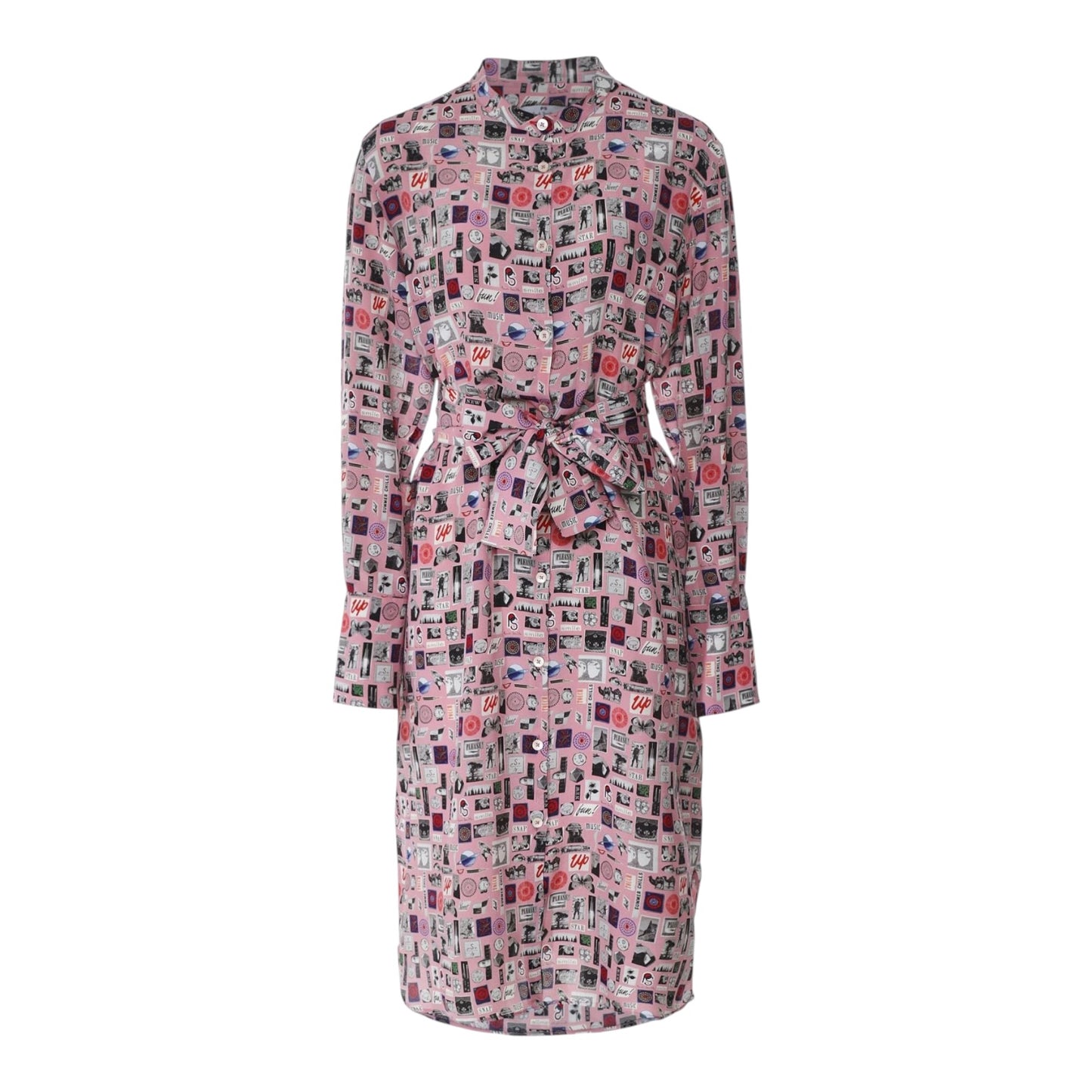 Paul Smith Silk Postcard Shirt Dress - 8/10 - NEW