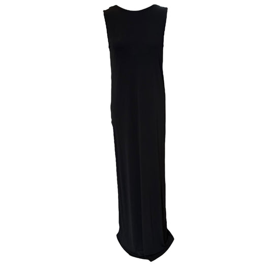 iBlues Black Ruffle Back Maxi Dress - 12 - NEW