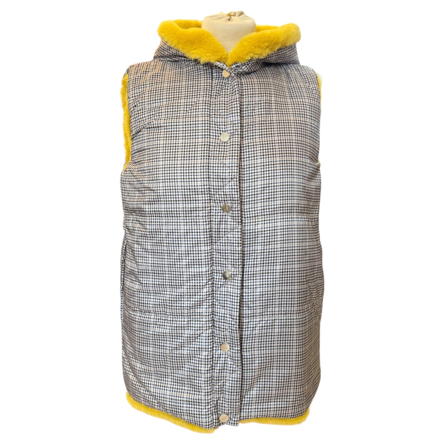Marella Mustard Reversible Gilet - 10