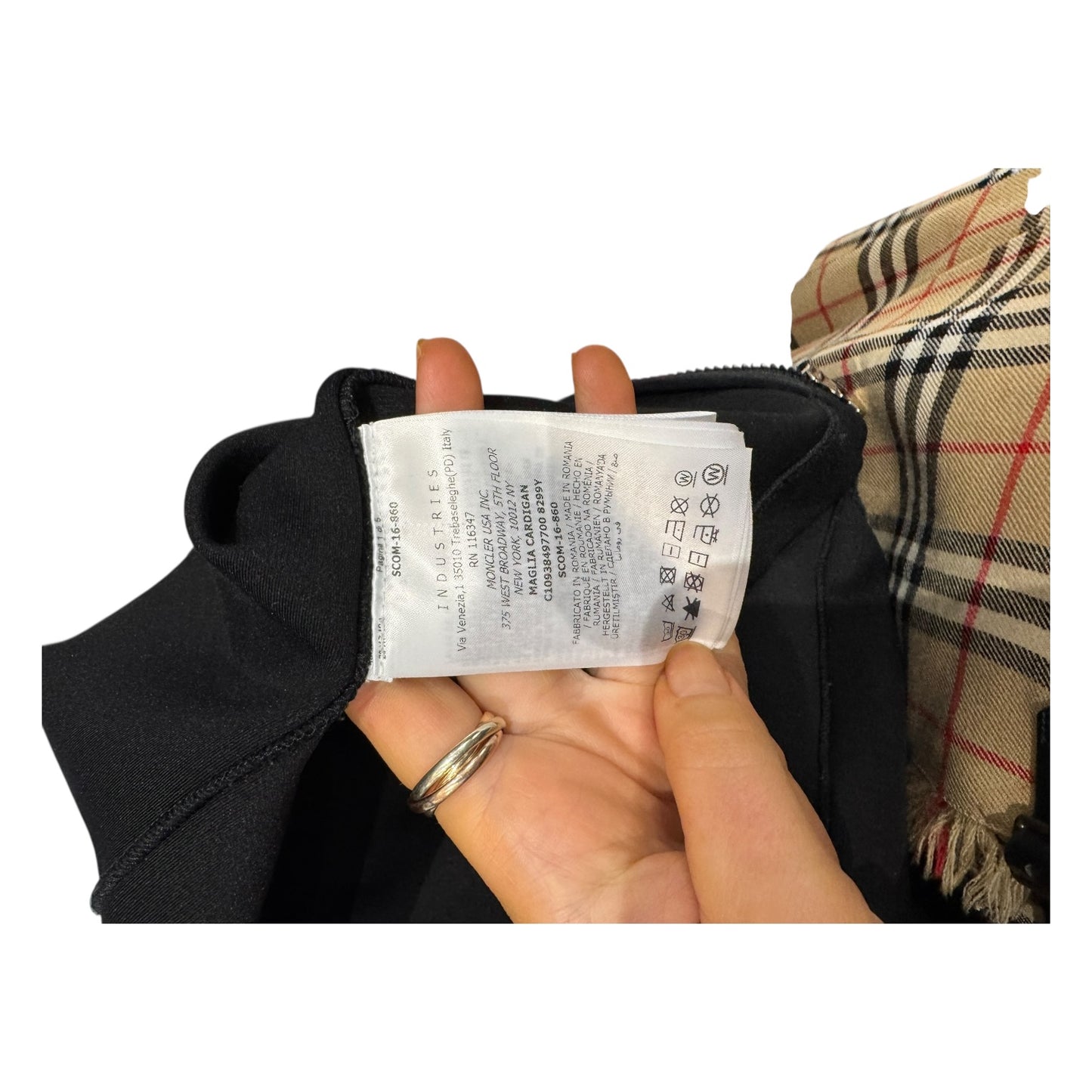 Moncler Black and White Zip Jacket - 8