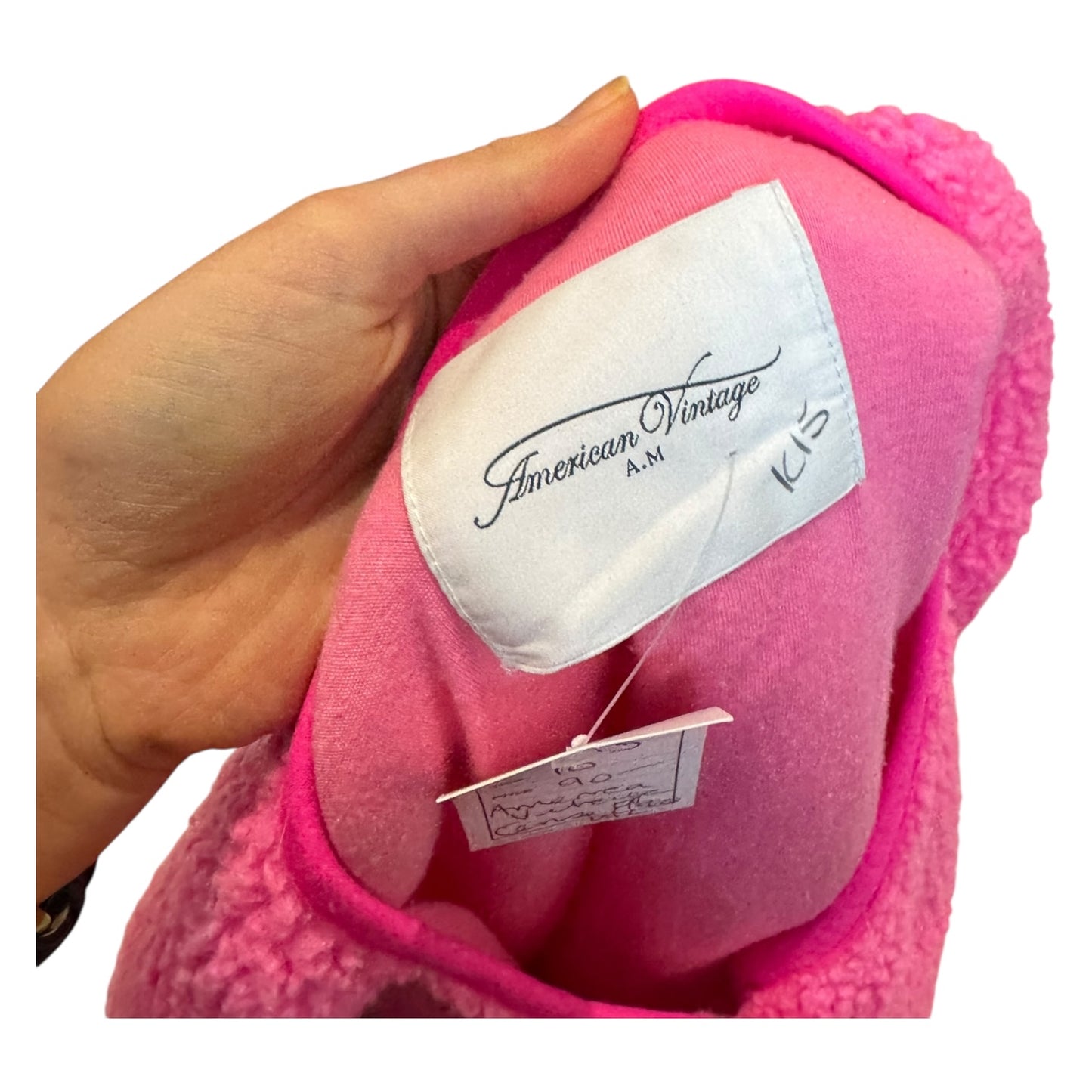 American Vintage Hoktown Fleece Gilet in Acid Pink - 10