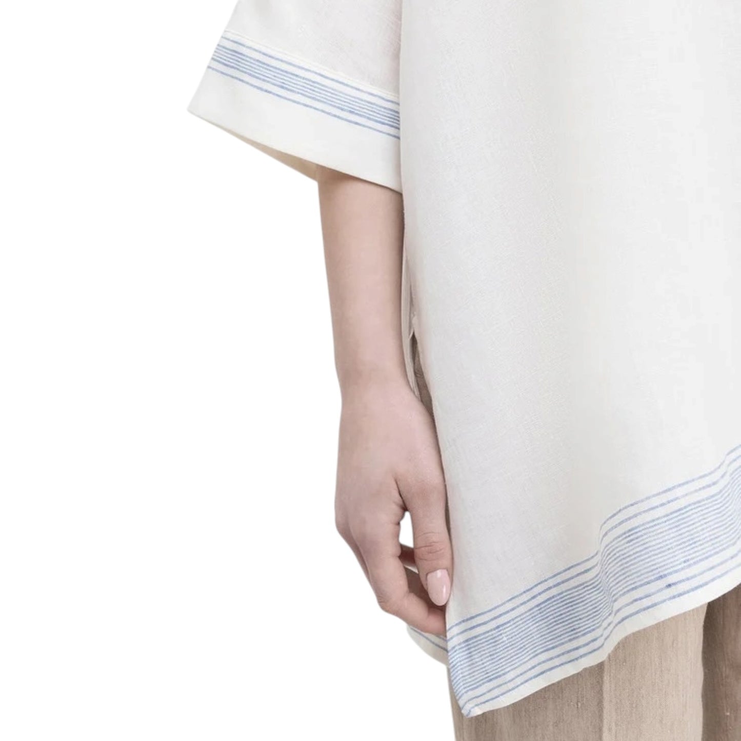 Weekend Max Mara Linen White Tunic Top - 10