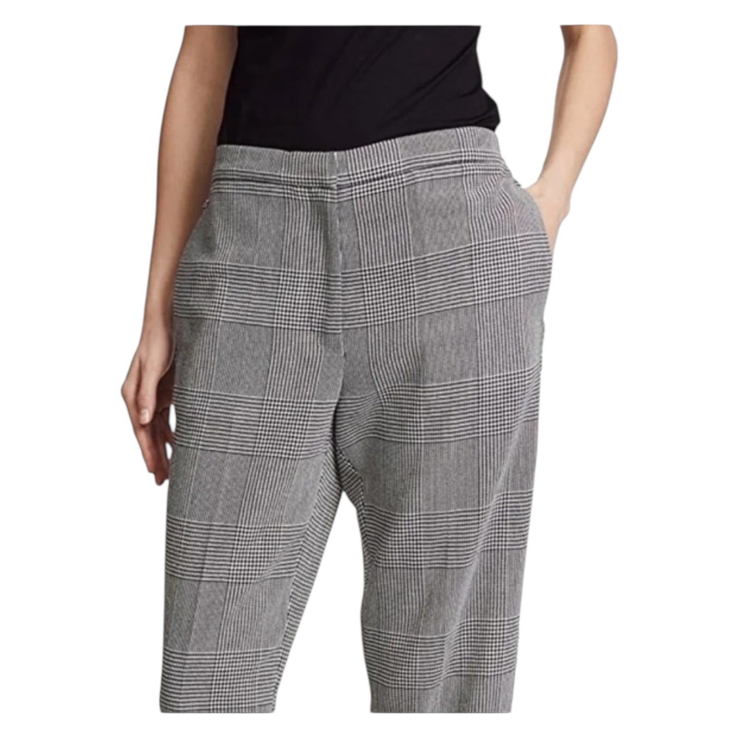 Golden Goose Black and White Wool Trousers with Side Fringe - 12/14