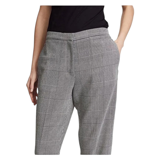 Golden Goose Black and White Wool Trousers with Side Fringe - 12/14