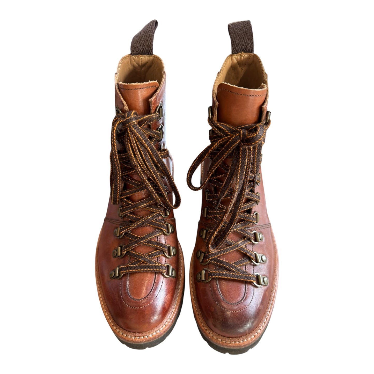 Grenson Nanette Hand Painted Leather Hiking Style Boots - 38/5