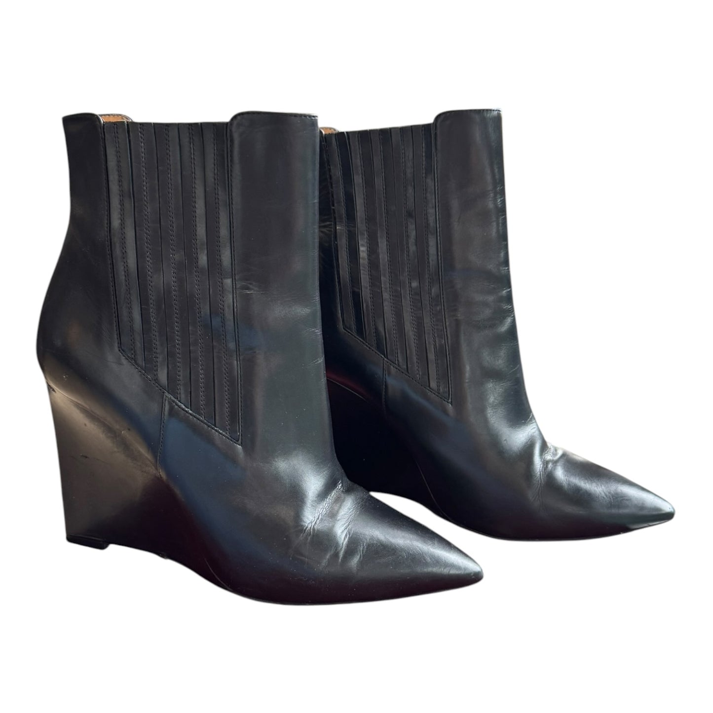 Bally Black Wedge Heels - 39/6