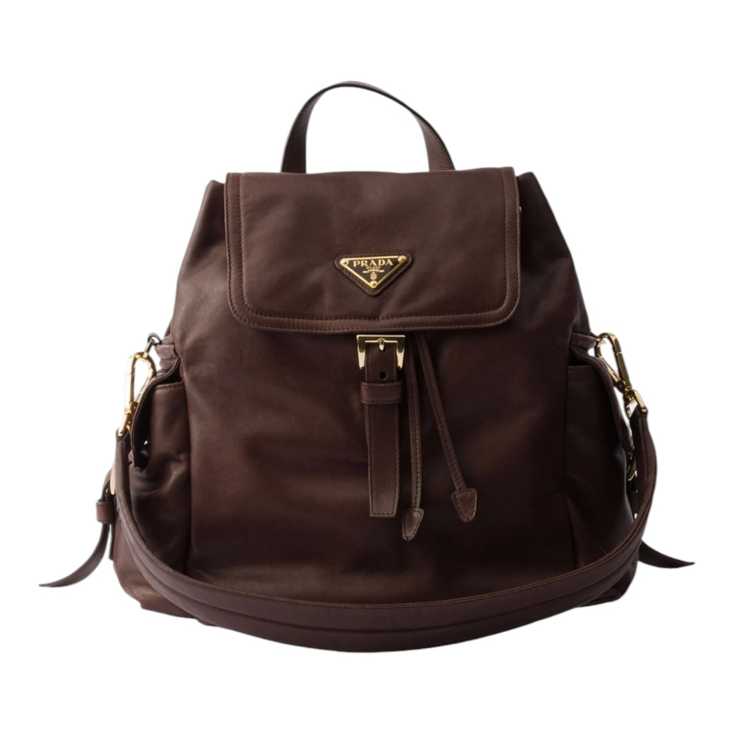 Prada Explore Medium Brown Nappa Leather Backpack