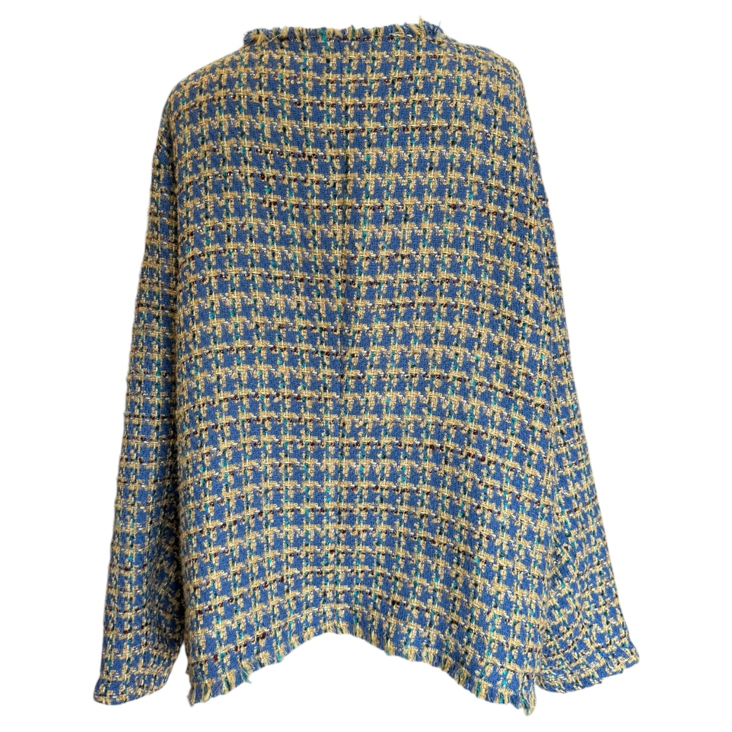 Gerry Weber Blue & Camel Houndstooth Jacket - 22 - NEW