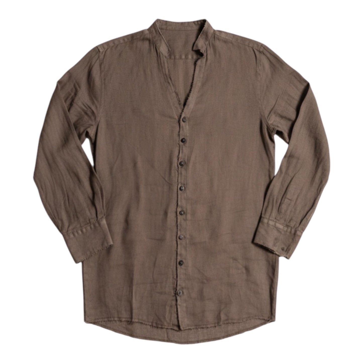 Athoa sh143 V Neck Linen Shirt - 10/12/14