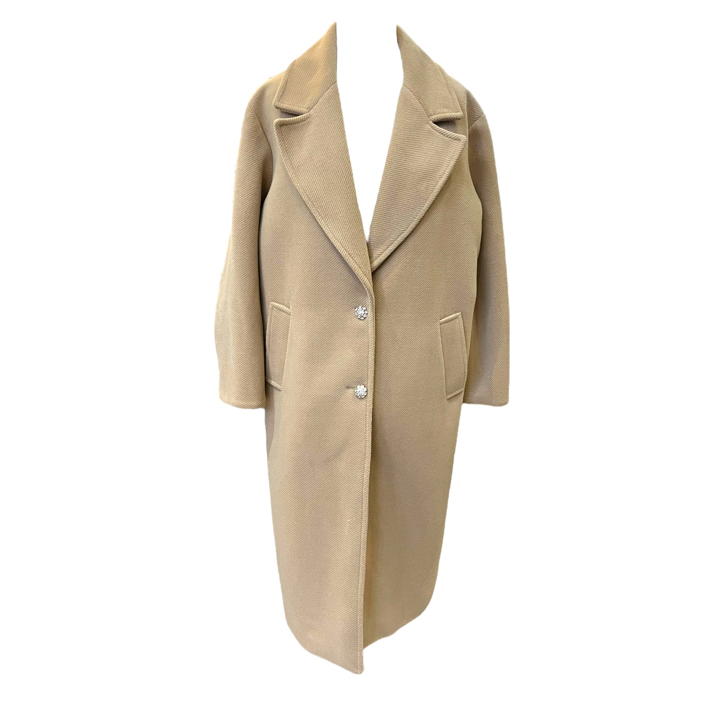 NEW Access Camel Coat with Accent Buttons - 12/14