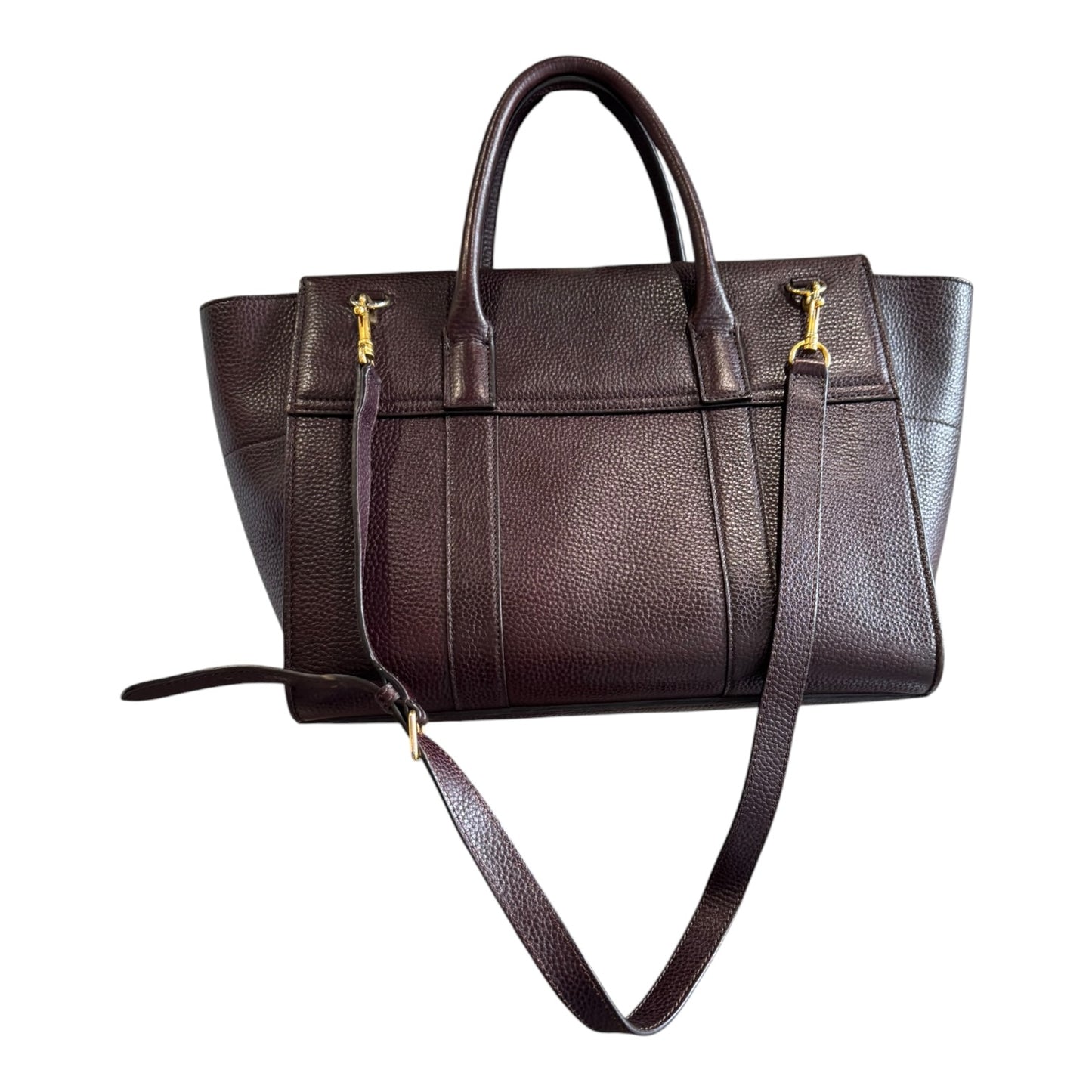 Mulberry Small Bayswater in Black Cherry