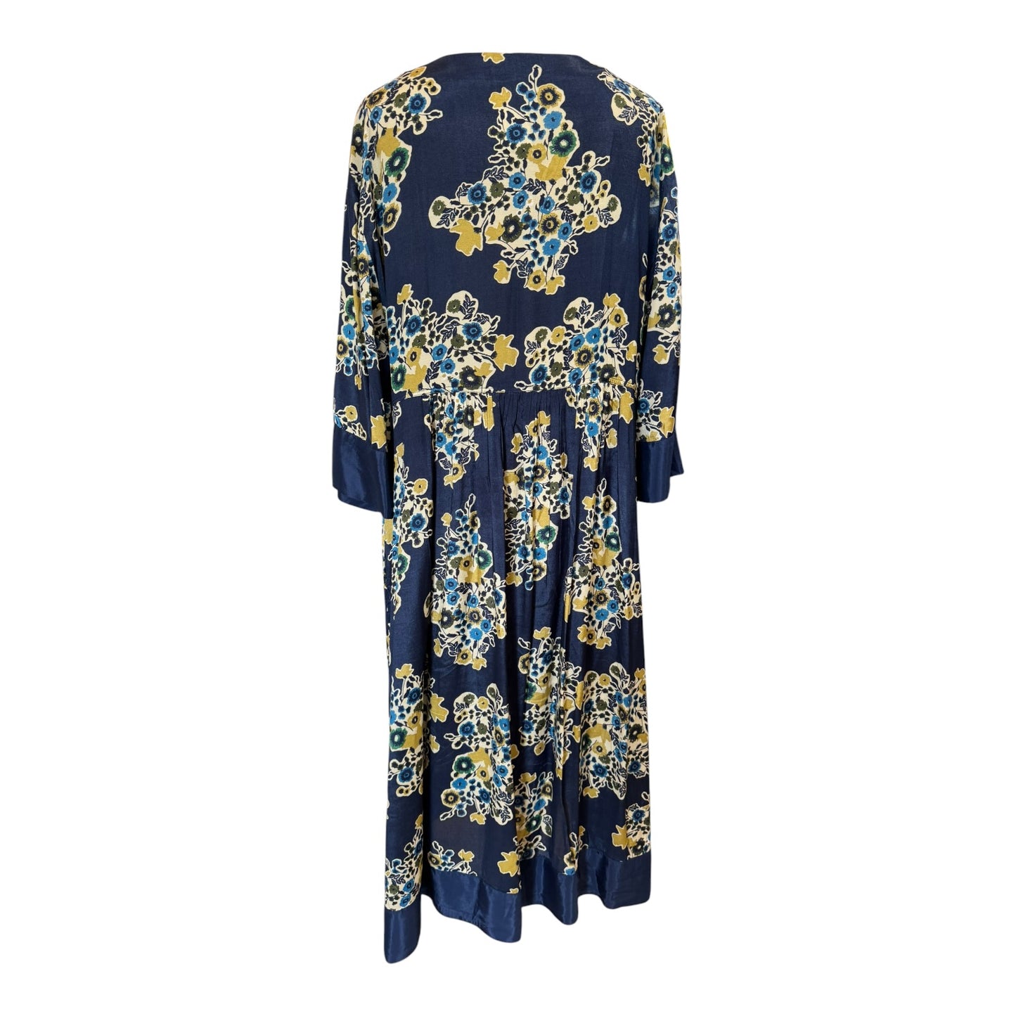 Masai Navy Mustard Floral Dress - 10