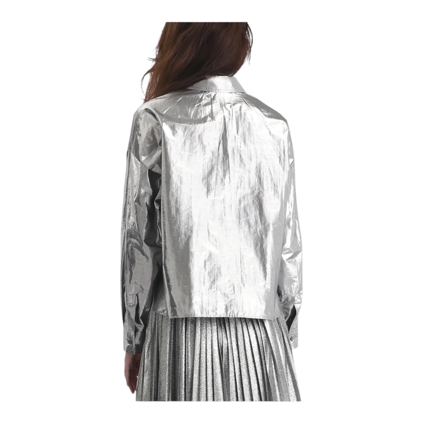 Weekend Max Mara Silver 'Aldeno' Shirt - 10/12