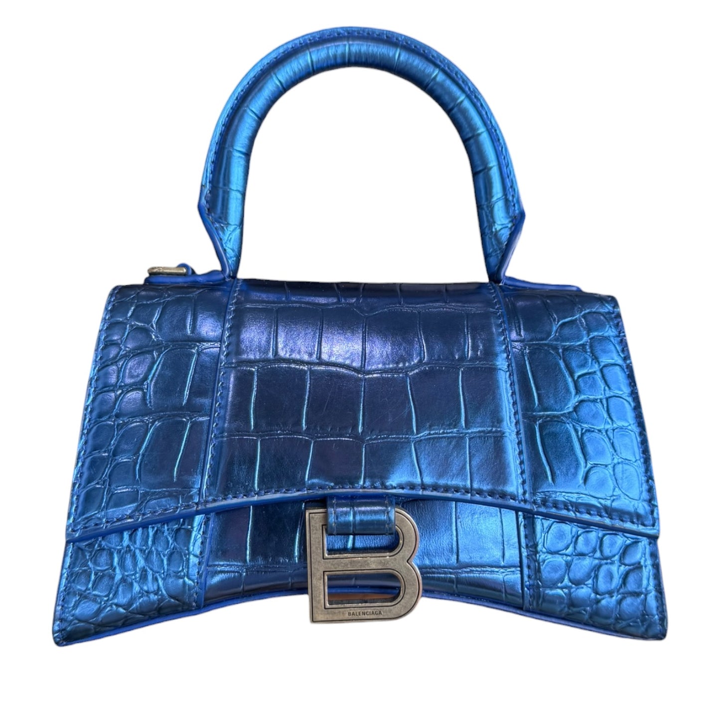 Balenciaga Blue XS Hourglass Bag