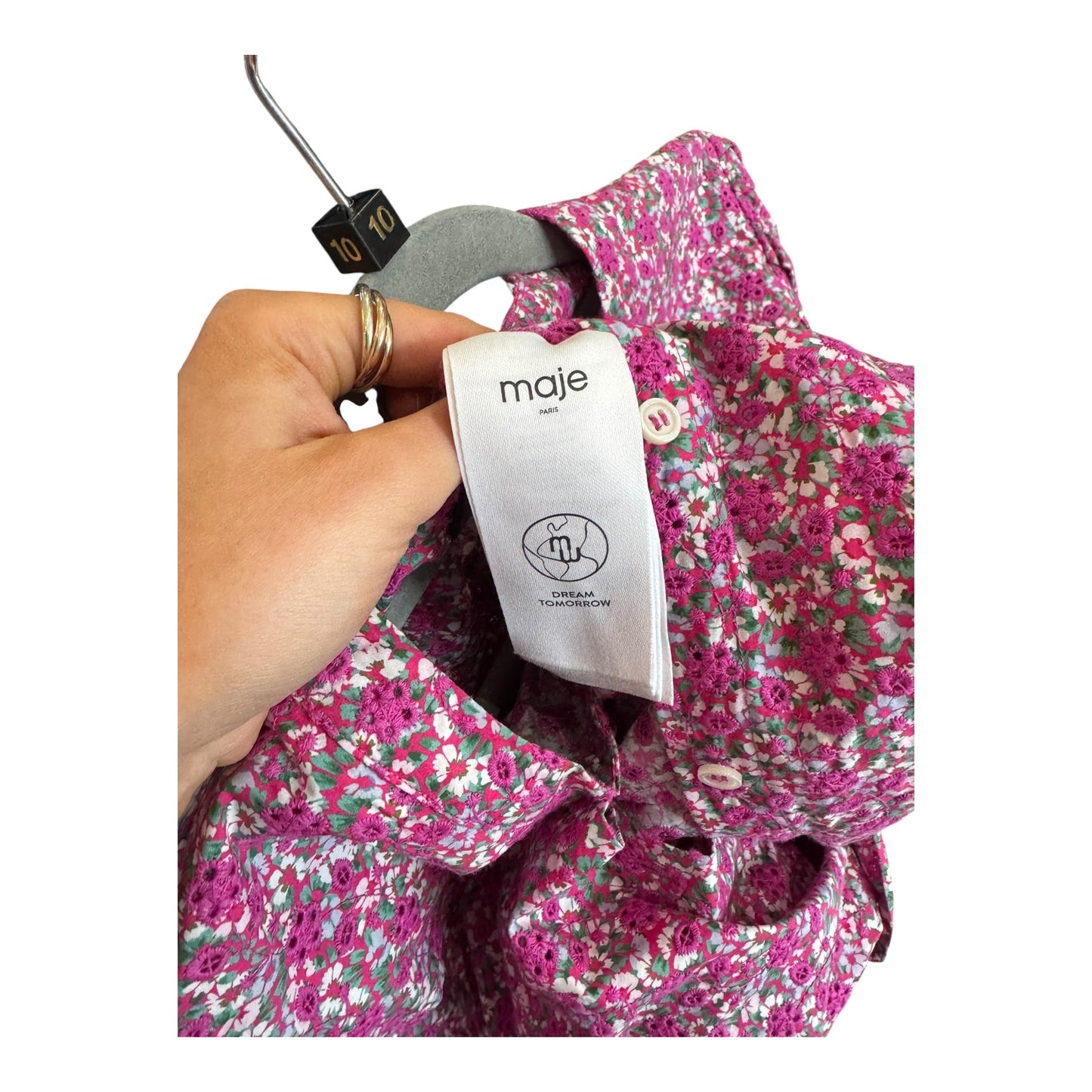Maje Floral Printed Jumpsuit - 10