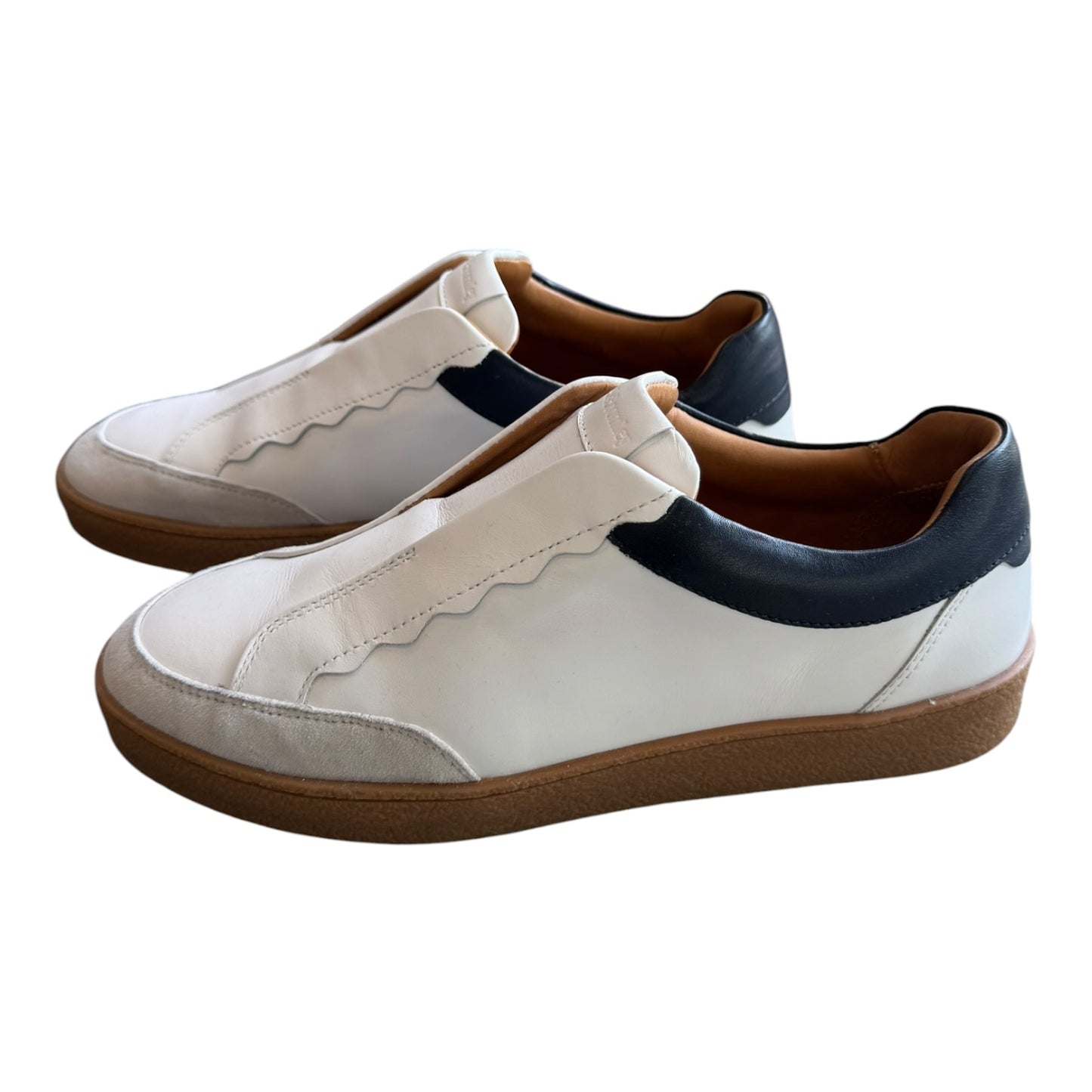 Russell & Bromley Roll Up Scallop Laceless Trainer - 39/6