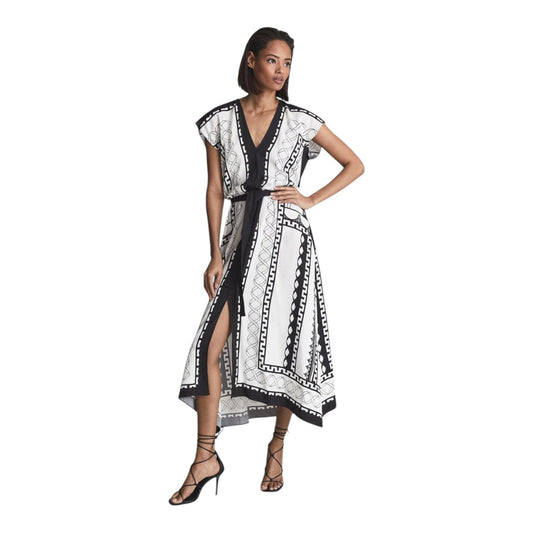 Reiss Hayley Scarf Print Dress - 14