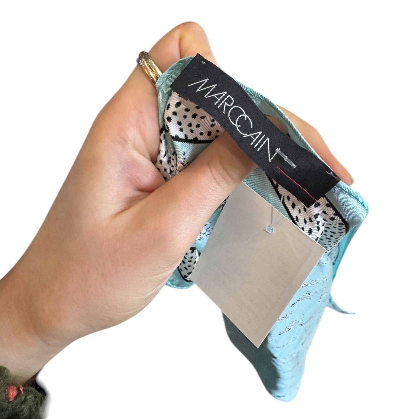 Marc Cain Pale Blue Dalmatian Scarf