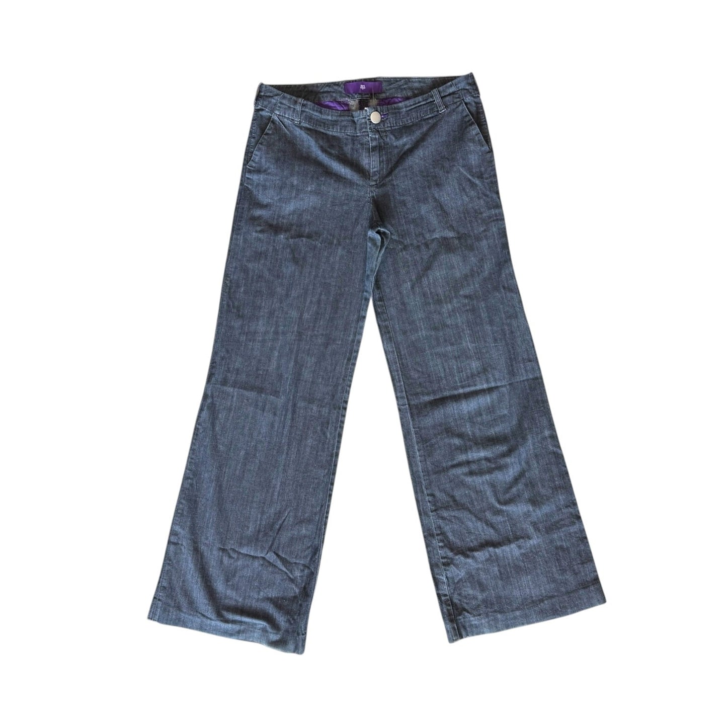 Victoria Beckham Low Rise Wide Leg Jeans - 12