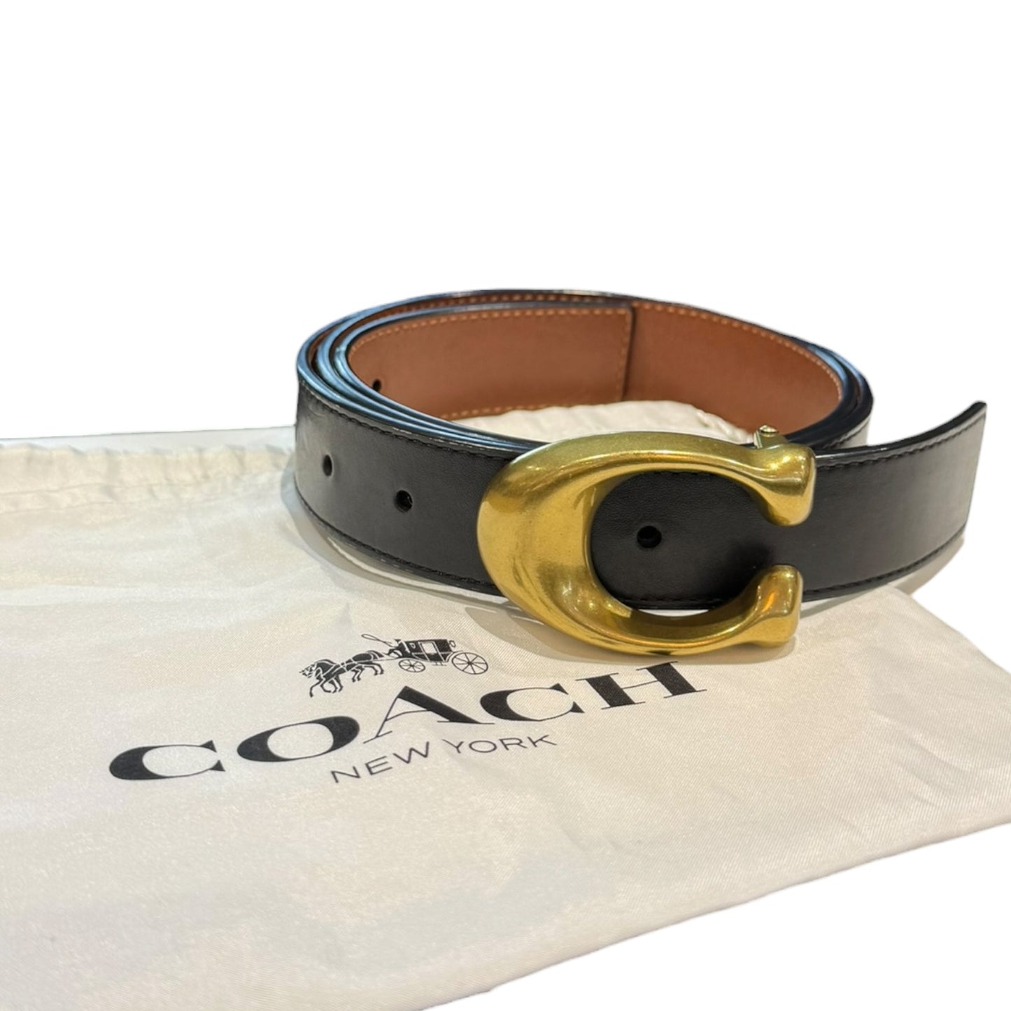 Coach C Hardware Reversible Belt - M