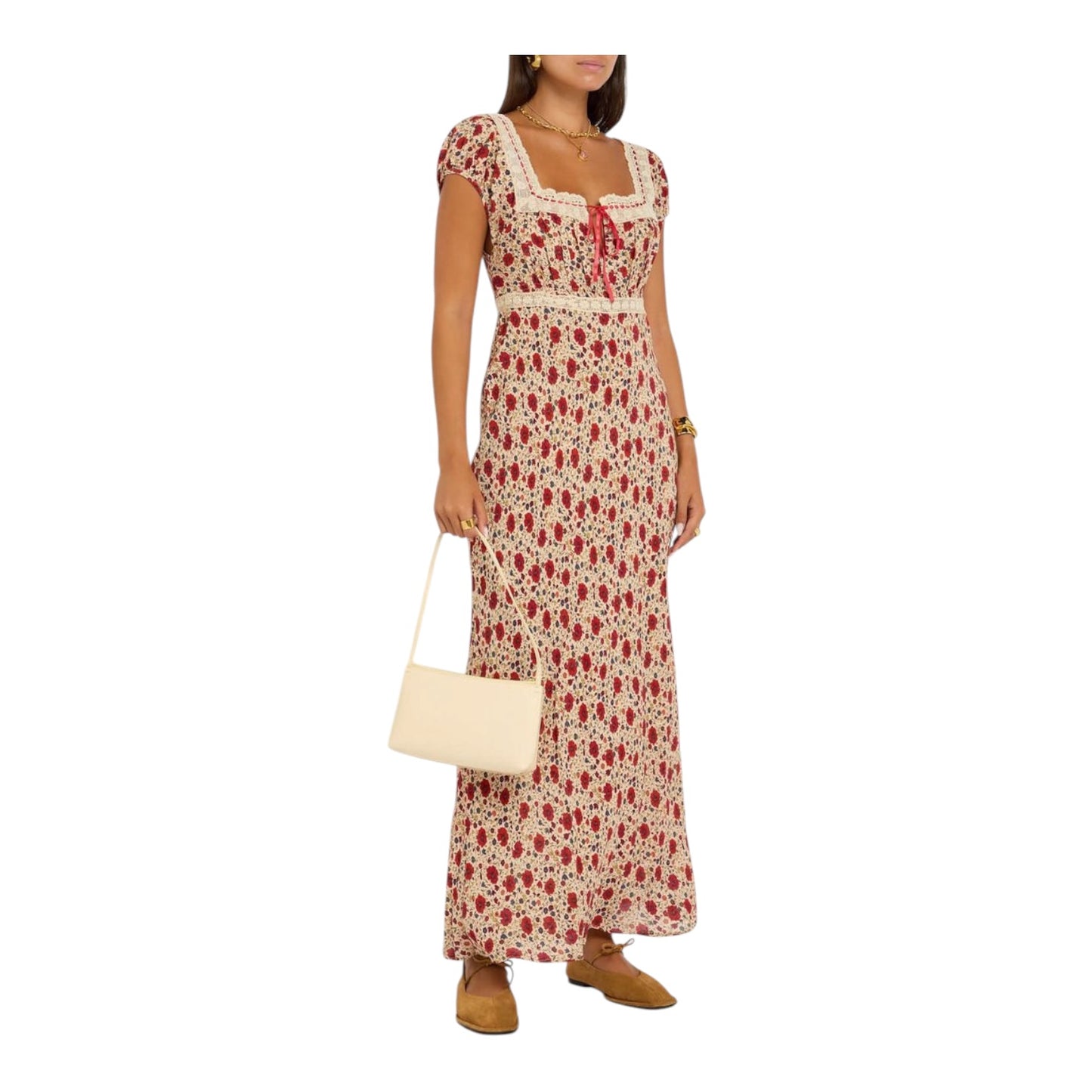 Rixo Maeva Floral-Print Crepe De Chine Maxi Dress - 8/10