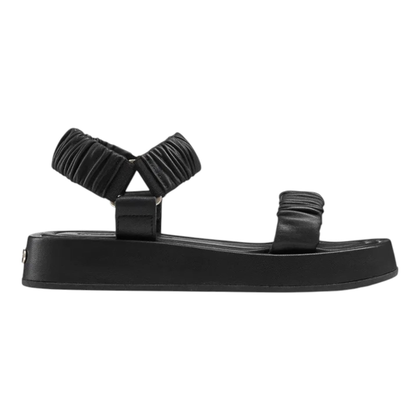 Russell & Bromley Scrunch Up Ruched Flatform Sandals - 38/5