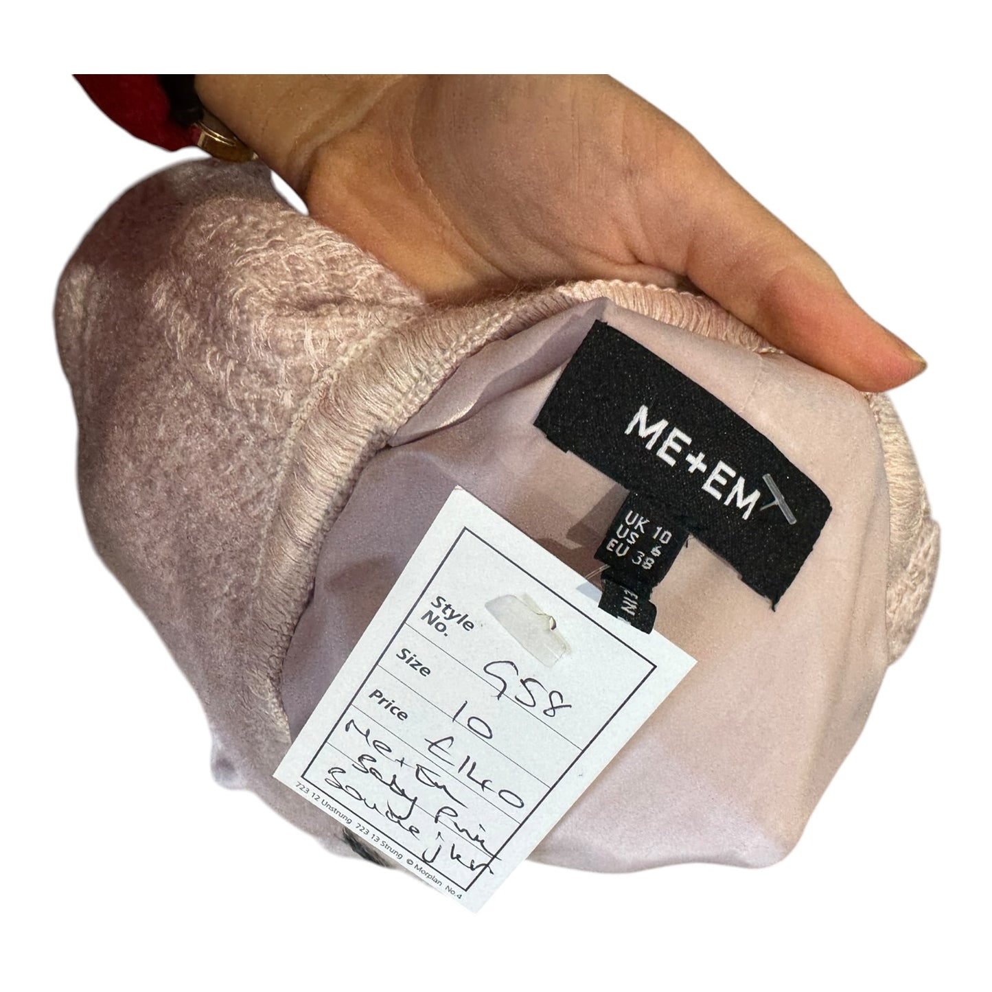 Me + Em Pink Effortless Boucle Jacket - 10