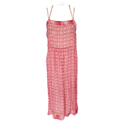 Isabel Marant Red and White Silk Dress - 10