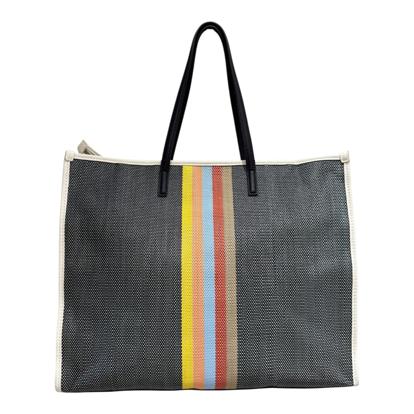 Tommy Hilfiger Navy Raffia Tote