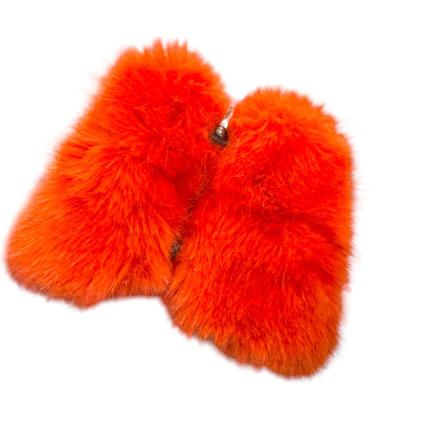 Helen Moore Orange Faux Fur Scarf