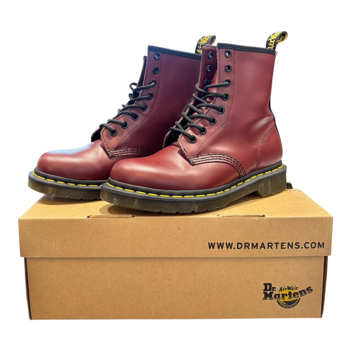 Dr. Martens 1460 Cherry Red Boots - 37/4 - NEW