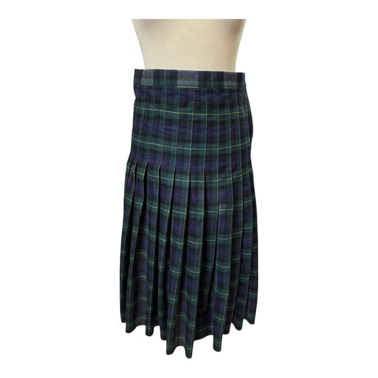 Jean Paul Gaultier Navy Green Tartan Kilt - 8/10 - NEW