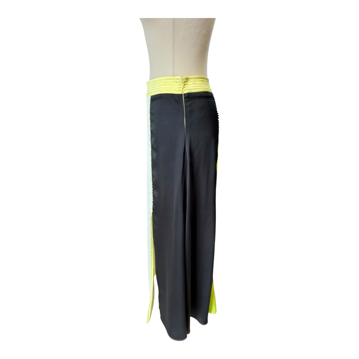 Stine Goya Jada Paneled Satin Midi Skirt - 12/14