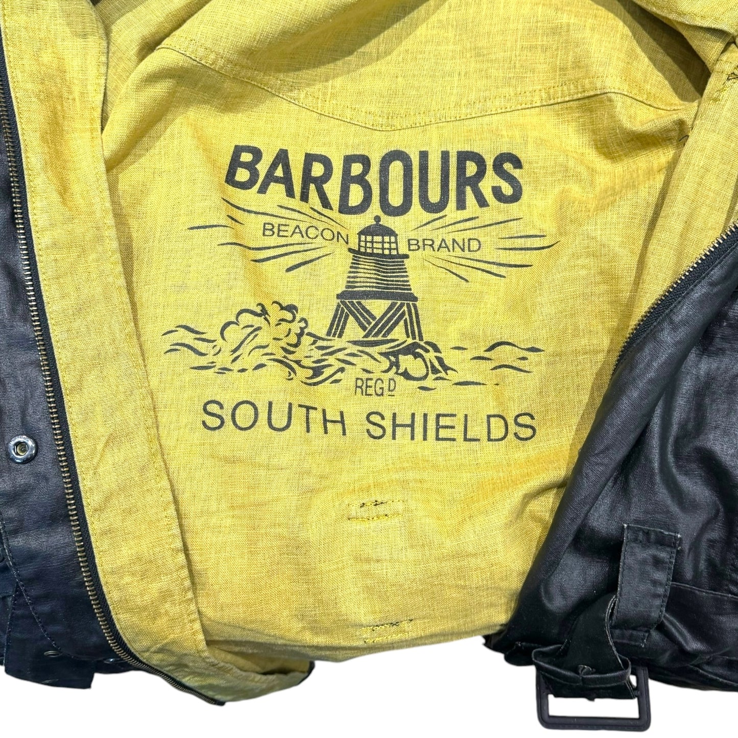 Barbour Black Waxed Jacket - 16