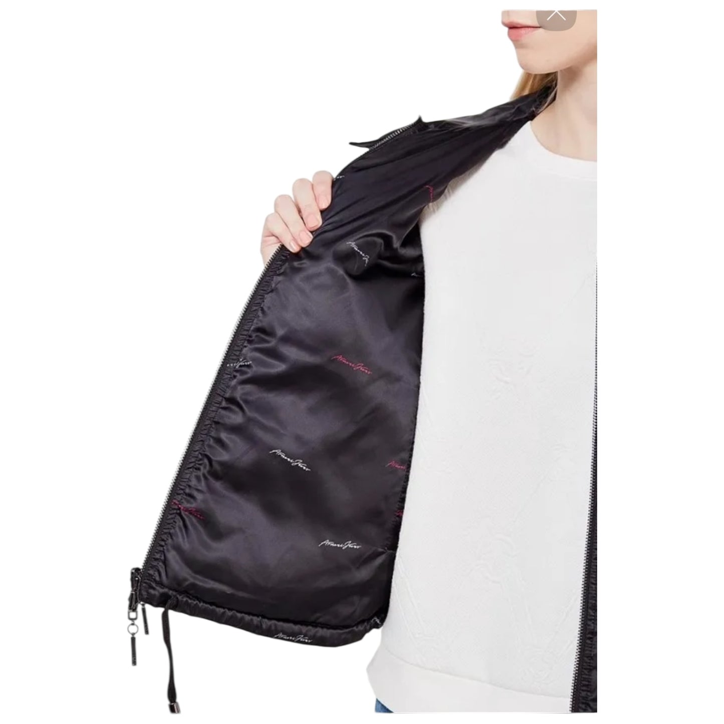 Armani Jeans Black Puffer Reversible Jacket - 10