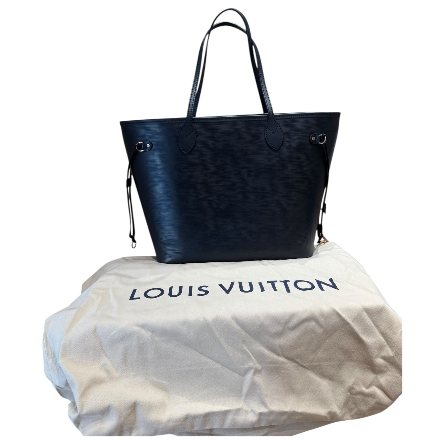 Louis Vuitton Black Neverfull MM Tote Bag