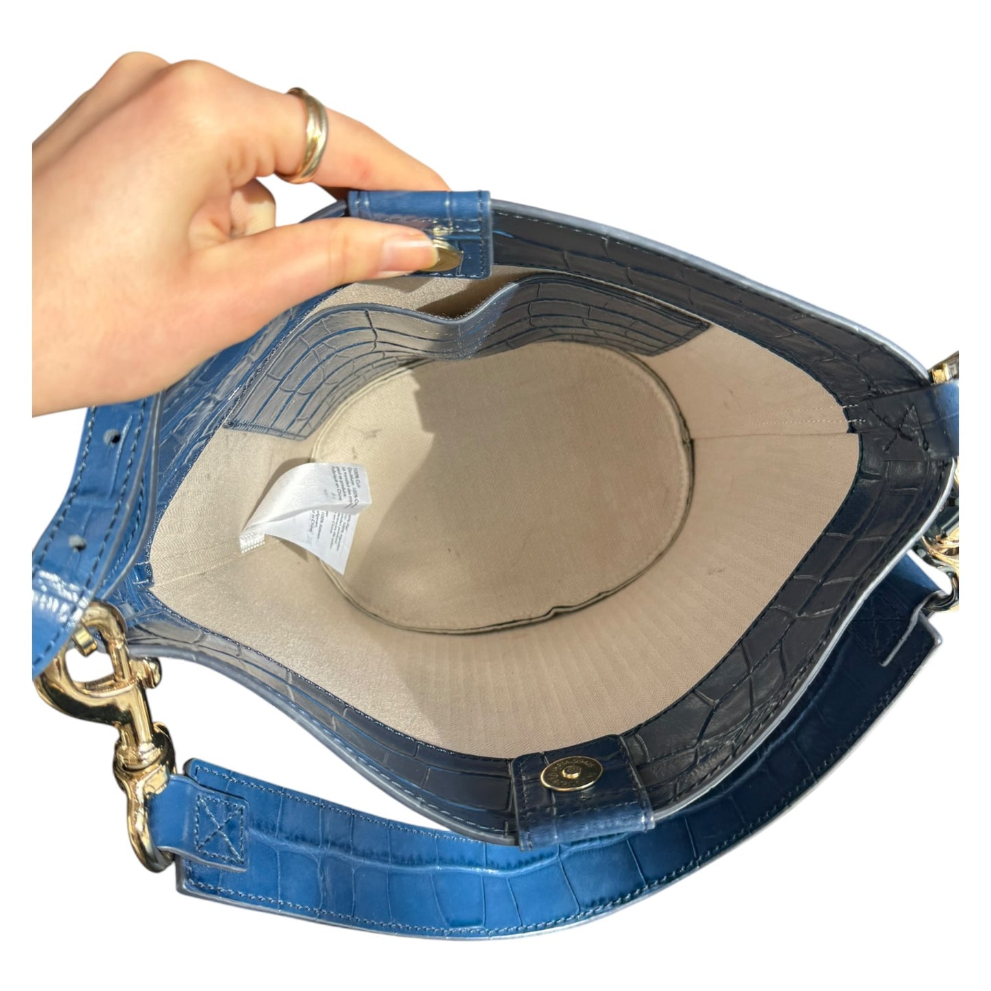 Jigsaw Blue Kenton Leather Bag