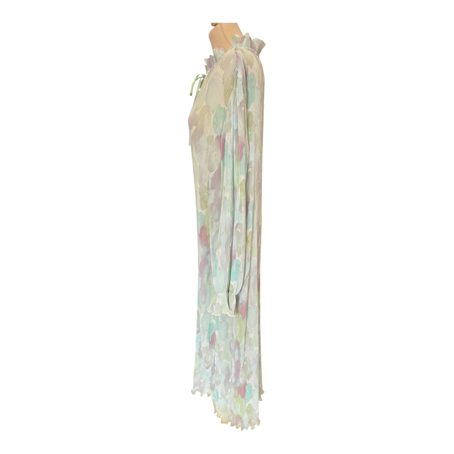 Ganni Georgette Pleated Maxi Dress - 16