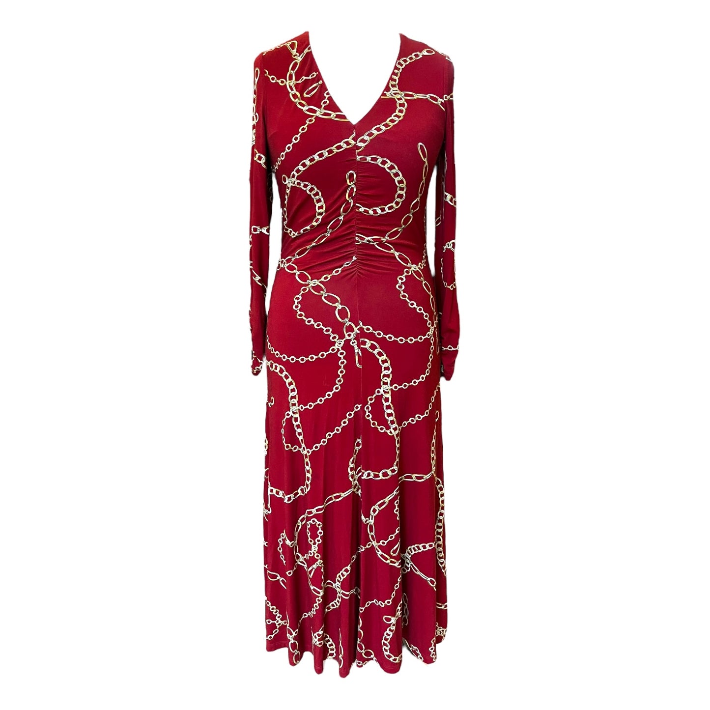 Phase Eight Red Chain Print Dress