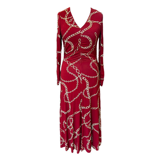 Phase Eight Red Chain Print Dress
