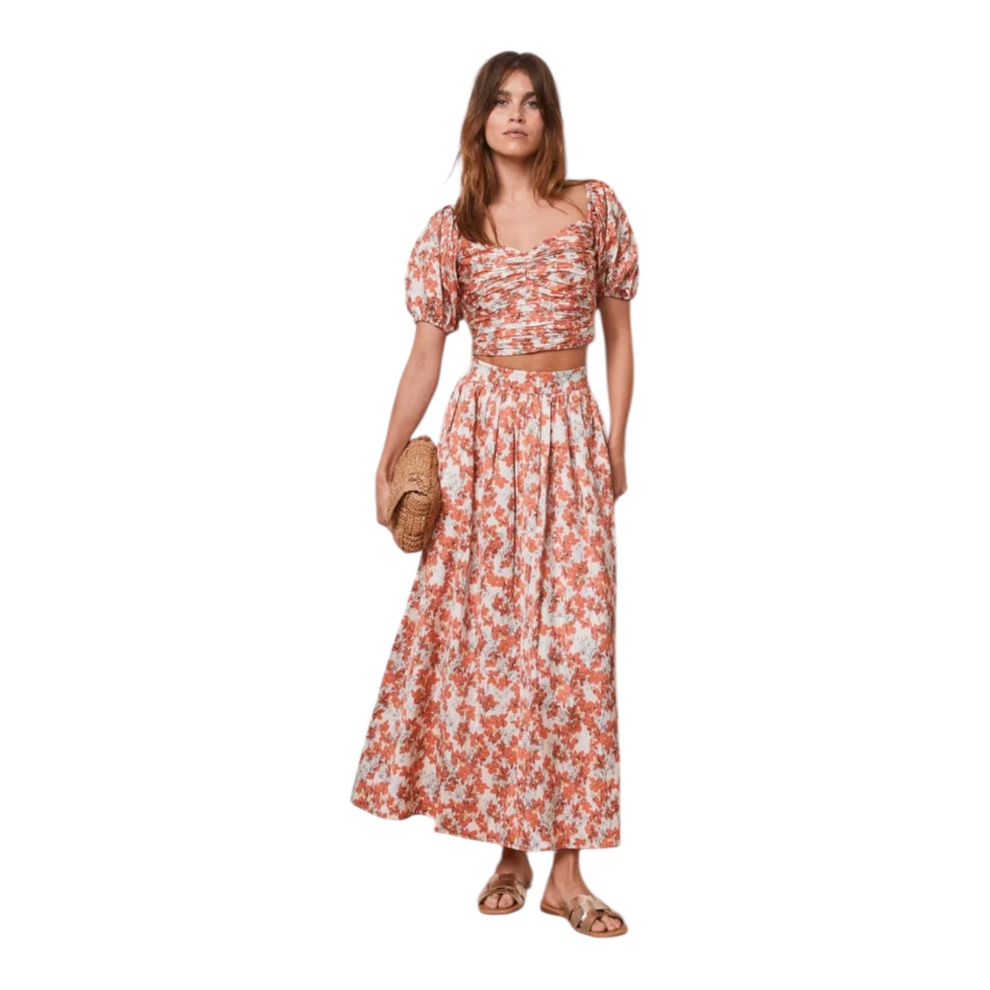 Mint Velvet Floral Top and Maxi Skirt - 12 - NEW