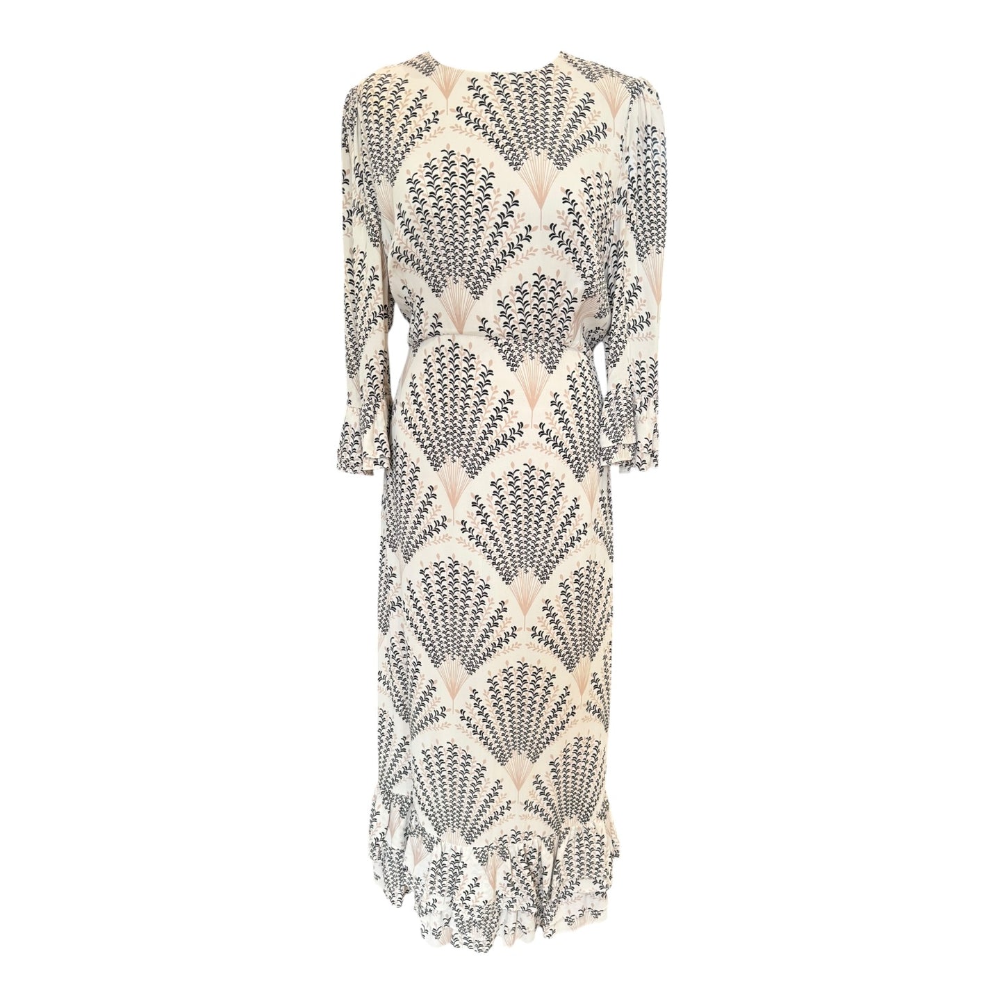 Mint Velvet Yola Cream Dress - 14