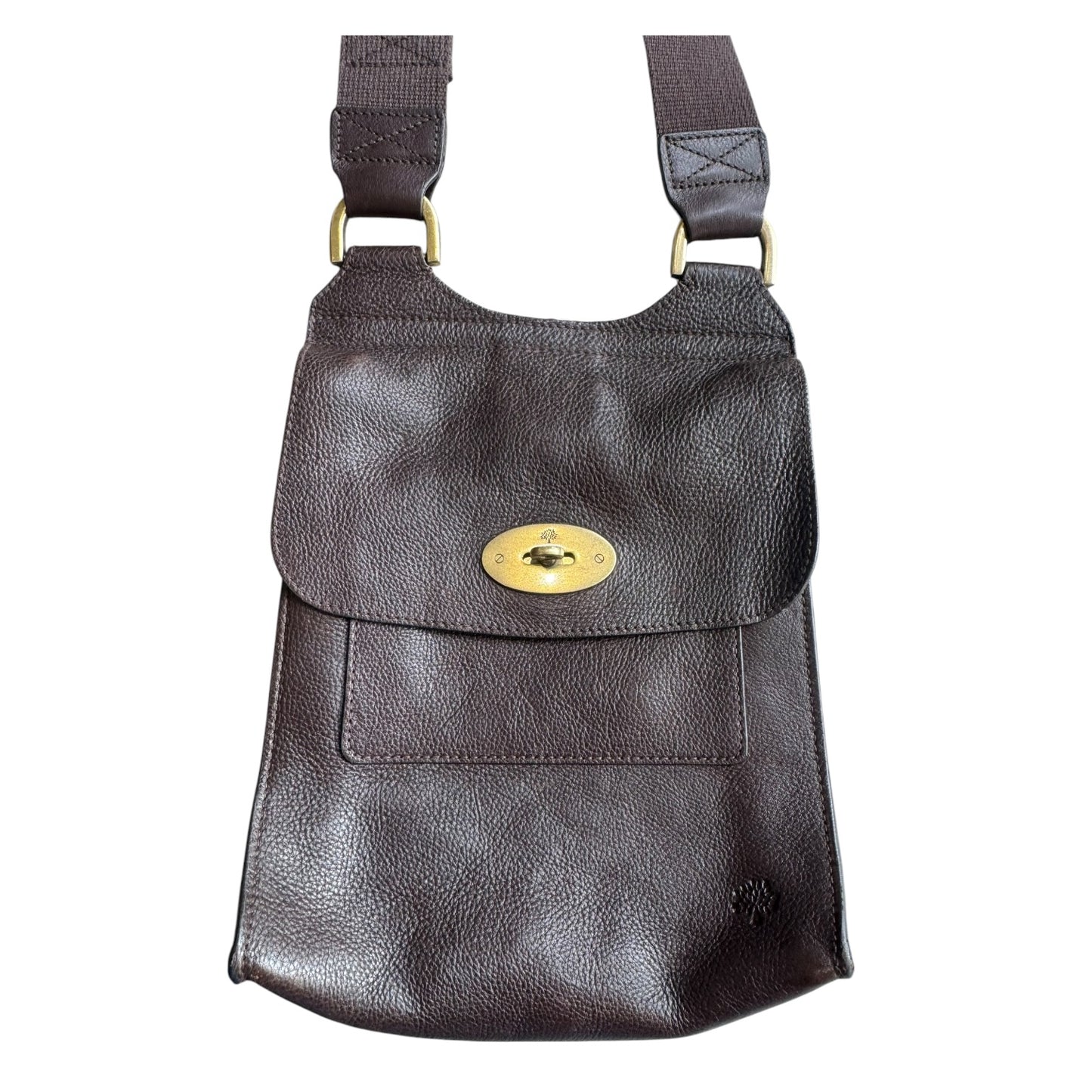 Mulberry Dark Brown Antony Cross Body Bag